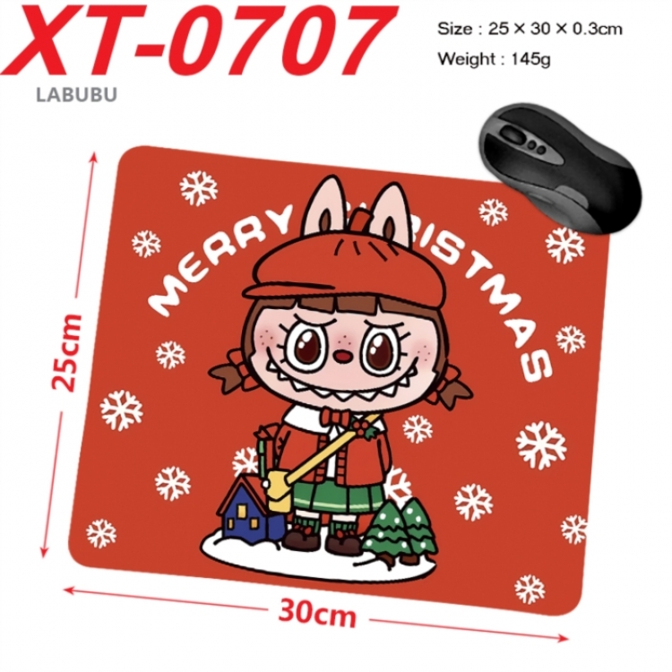 LABUBU Anime peripheral new lock edge mouse pad 25X30cm