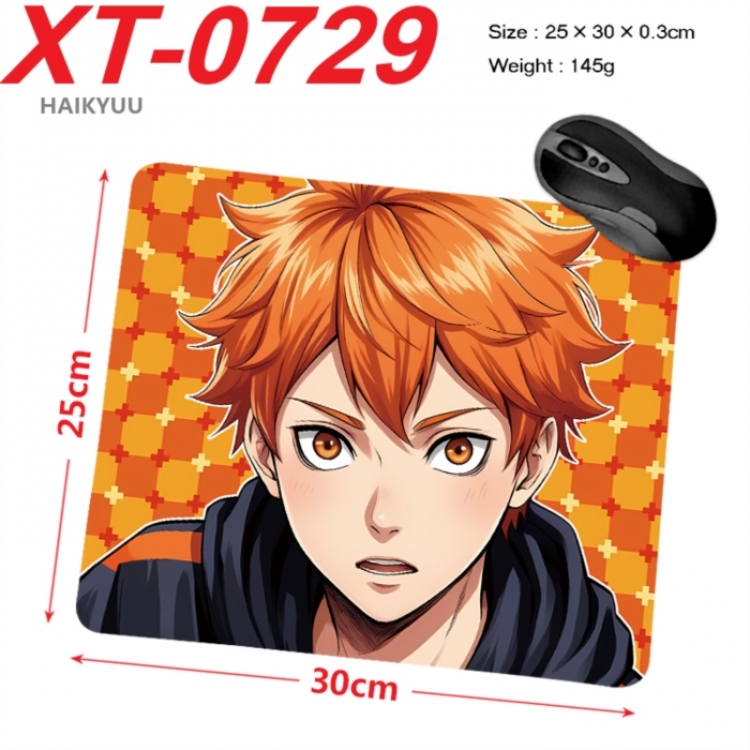 Haikyuu!! Anime peripheral new lock edge mouse pad 25X30cm