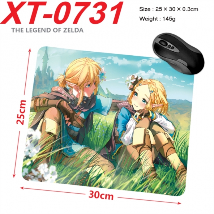 The Legend of Zelda Anime peripheral new lock edge mouse pad 25X30cm