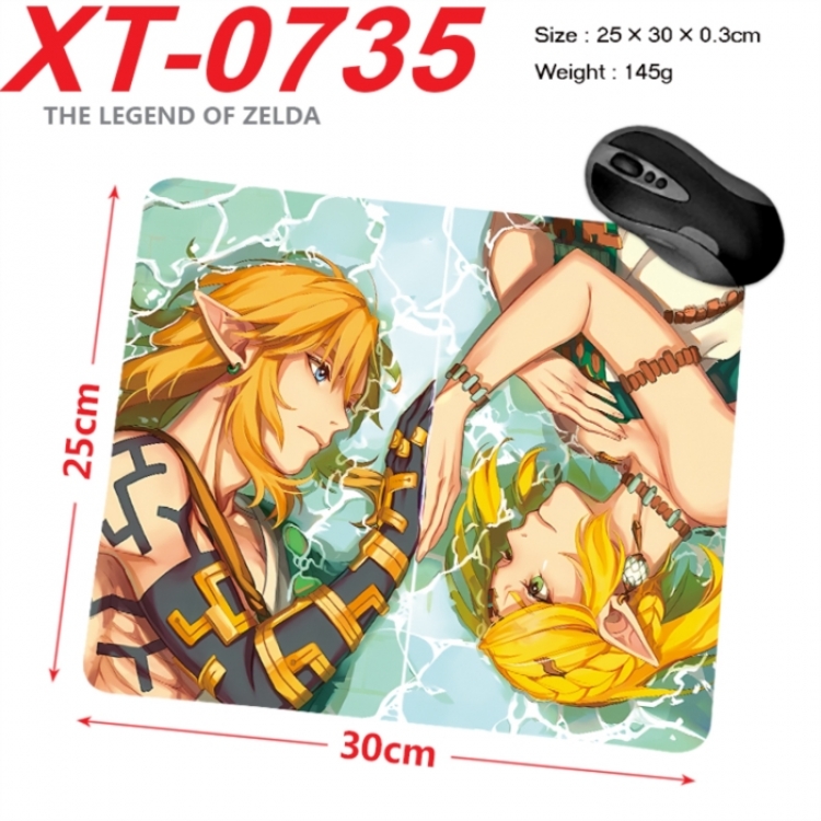The Legend of Zelda Anime peripheral new lock edge mouse pad 25X30cm