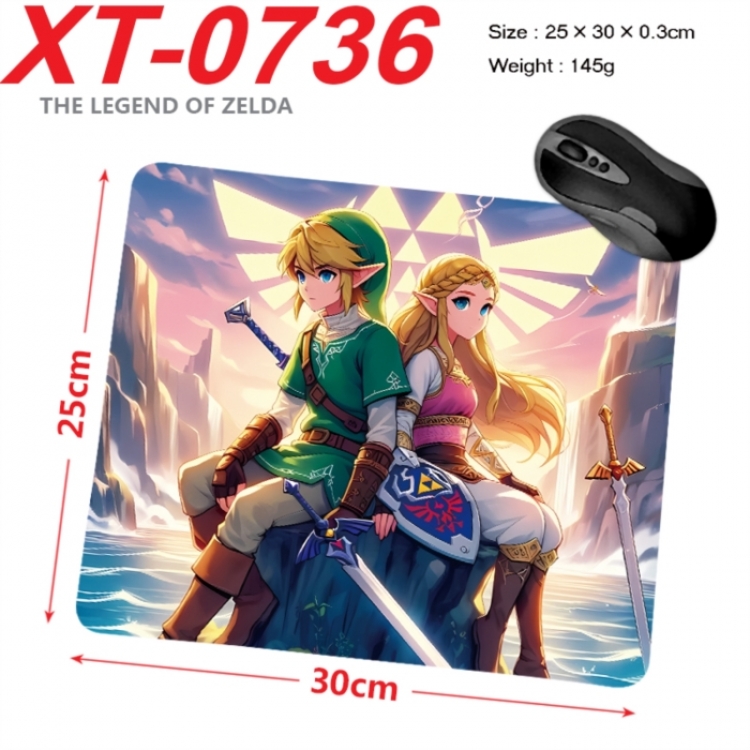 The Legend of Zelda Anime peripheral new lock edge mouse pad 25X30cm