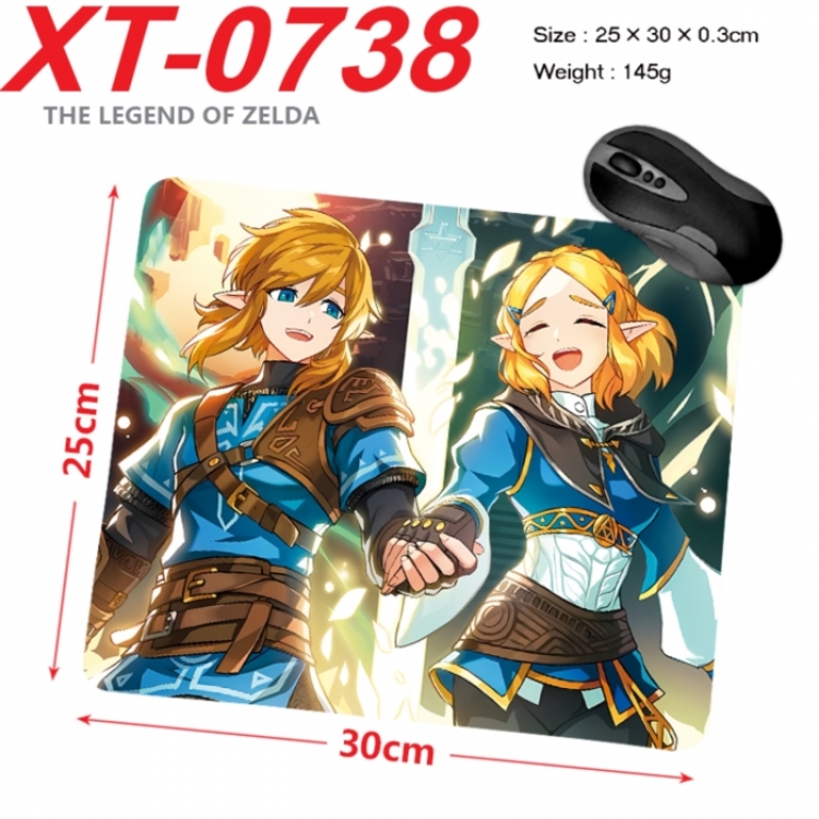 The Legend of Zelda Anime peripheral new lock edge mouse pad 25X30cm