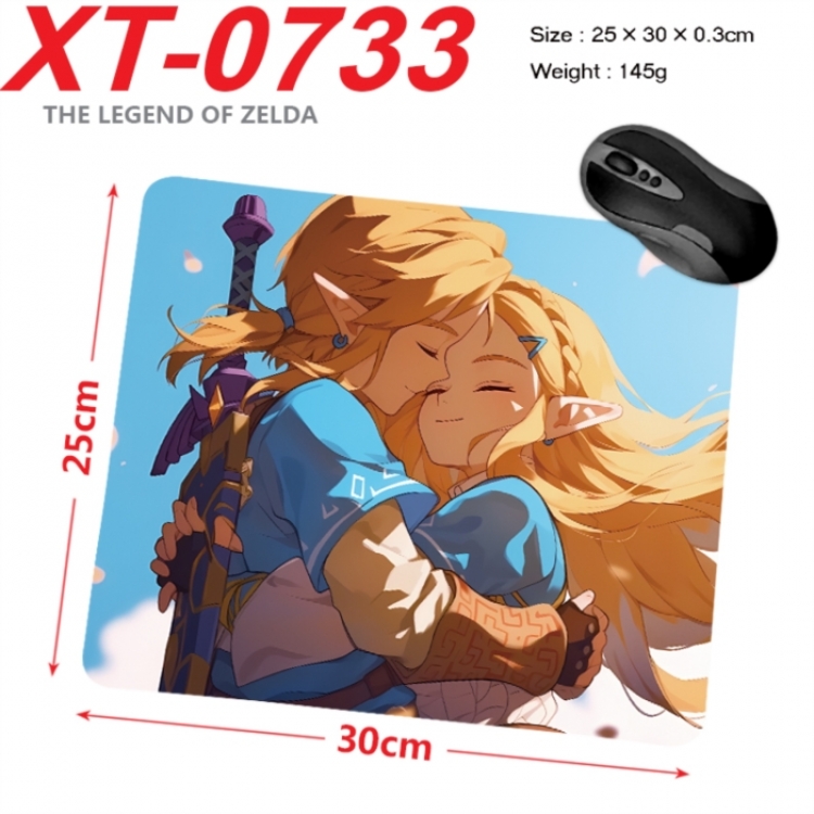 The Legend of Zelda Anime peripheral new lock edge mouse pad 25X30cm