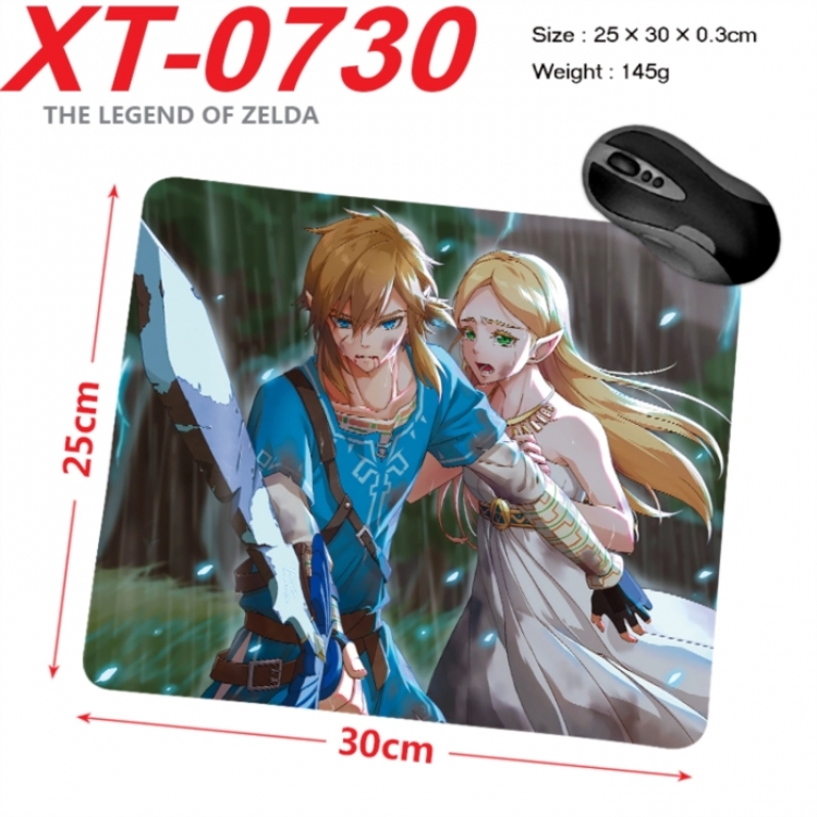 The Legend of Zelda Anime peripheral new lock edge mouse pad 25X30cm