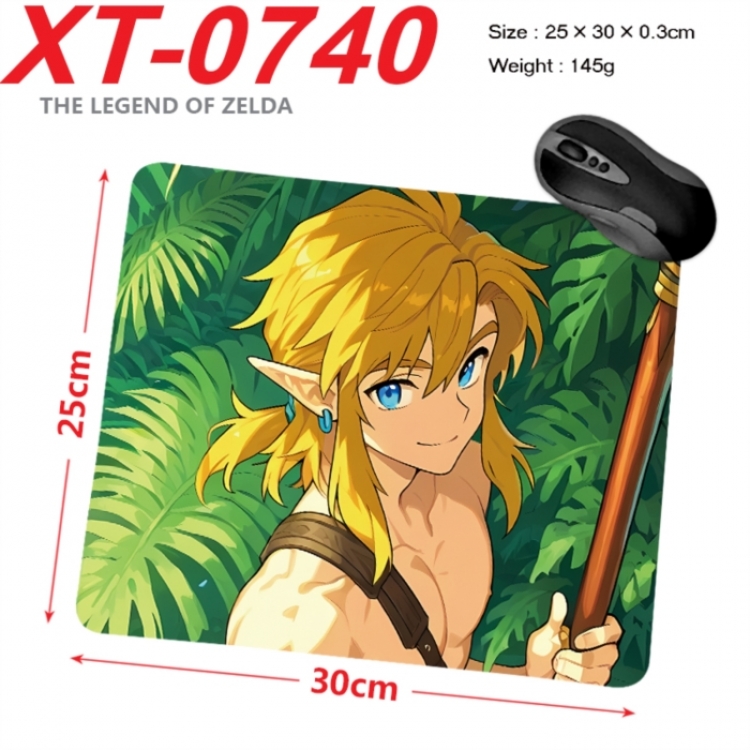 The Legend of Zelda Anime peripheral new lock edge mouse pad 25X30cm