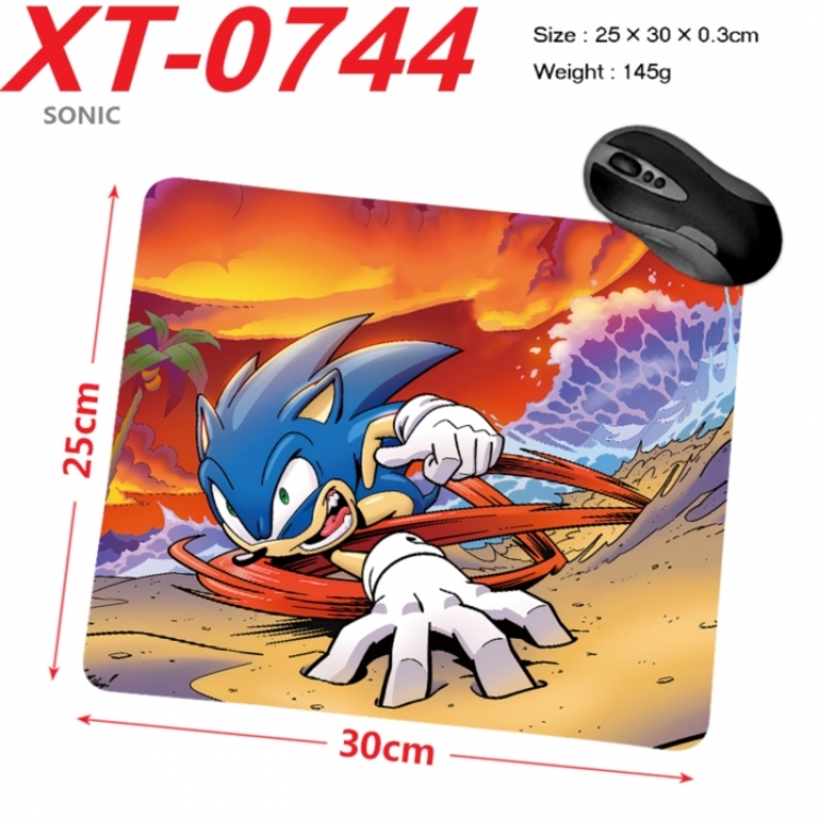 Sonic The Hedgehog Anime peripheral new lock edge mouse pad 25X30cm