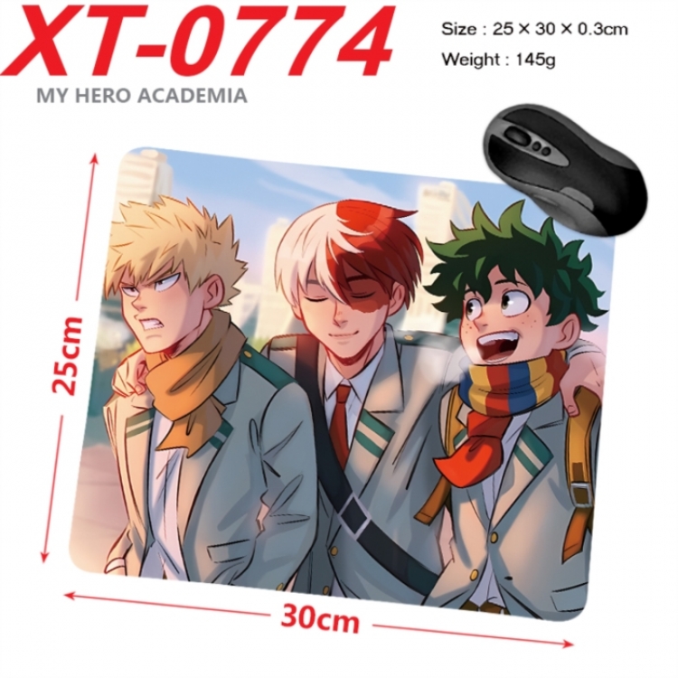 My Hero Academia Anime peripheral new lock edge mouse pad 25X30cm