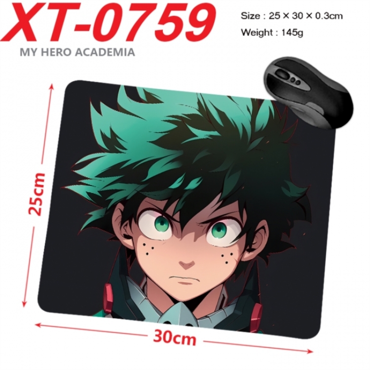 My Hero Academia Anime peripheral new lock edge mouse pad 25X30cm