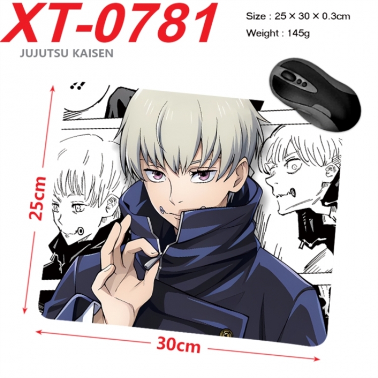 Jujutsu Kaisen Anime peripheral new lock edge mouse pad 25X30cm