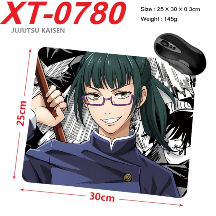 Jujutsu Kaisen Anime peripheral new lock edge mouse pad 25X30cm