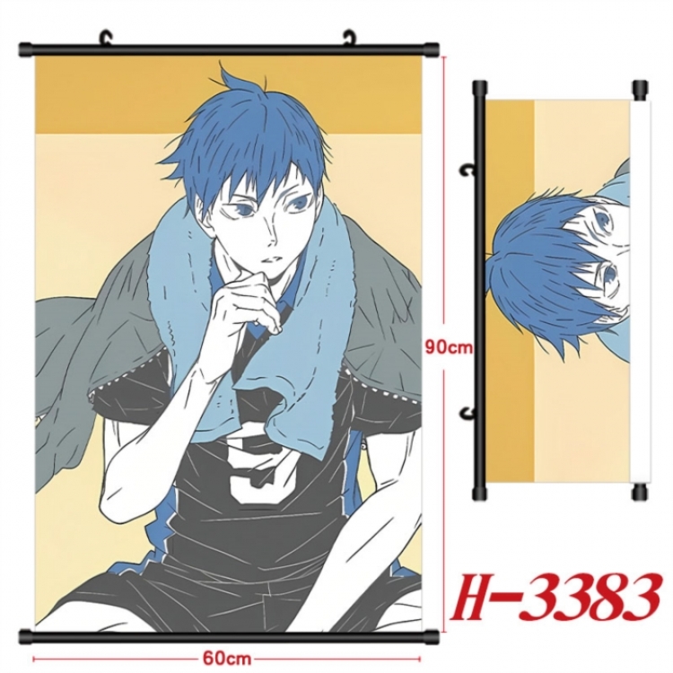 Haikyuu!! Anime Black Plastic Rod Canvas Painting Wall Scroll 60X90CM