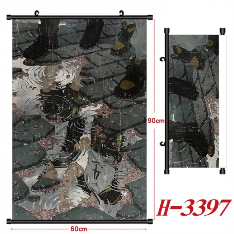 Haikyuu!! Anime Black Plastic Rod Canvas Painting Wall Scroll 60X90CM