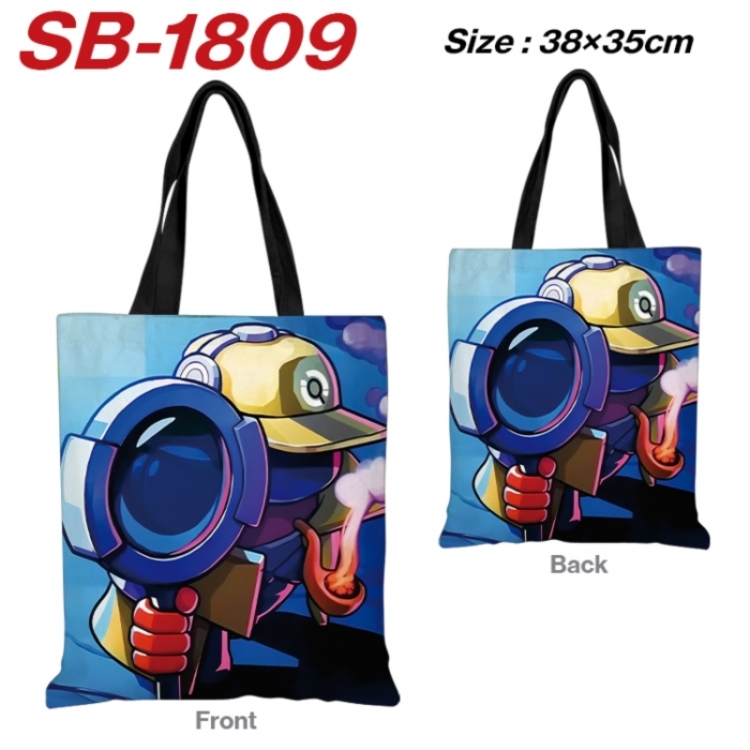 Among us Anime Canvas Handheld Shoulder Bag Handbag Shopping Bag 38X35CM SB-1809