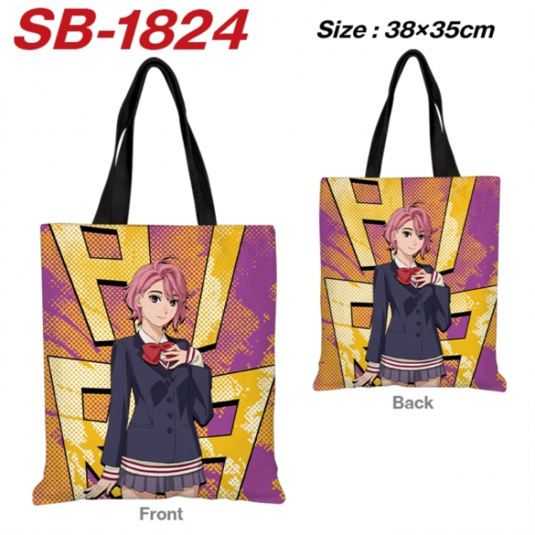 Dandadan Anime Canvas Handheld Shoulder Bag Handbag Shopping Bag 38X35CM SB-1824