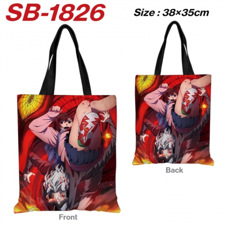 Dandadan Anime Canvas Handheld Shoulder Bag Handbag Shopping Bag 38X35CM SB-1826