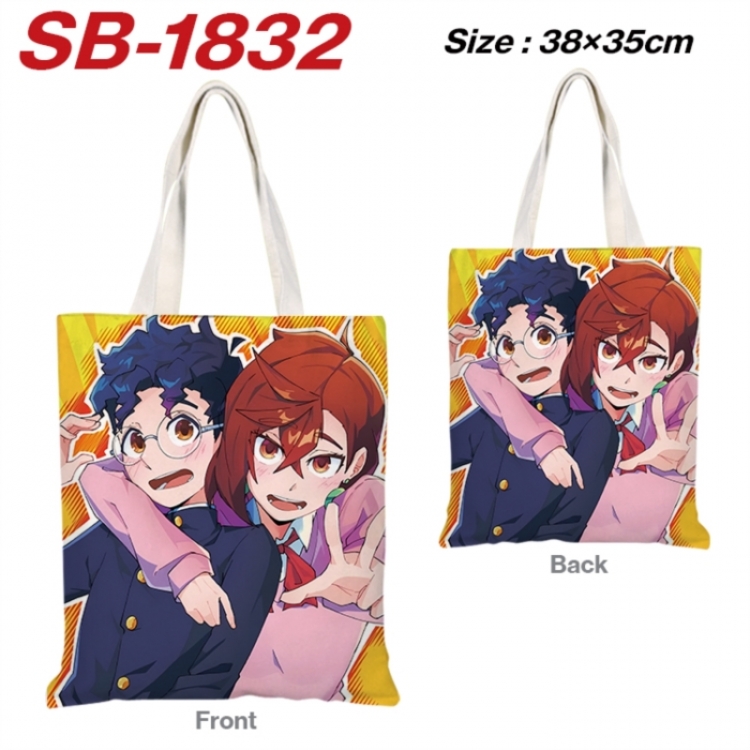 Dandadan Anime Canvas Handheld Shoulder Bag Handbag Shopping Bag 38X35CM SB-1832