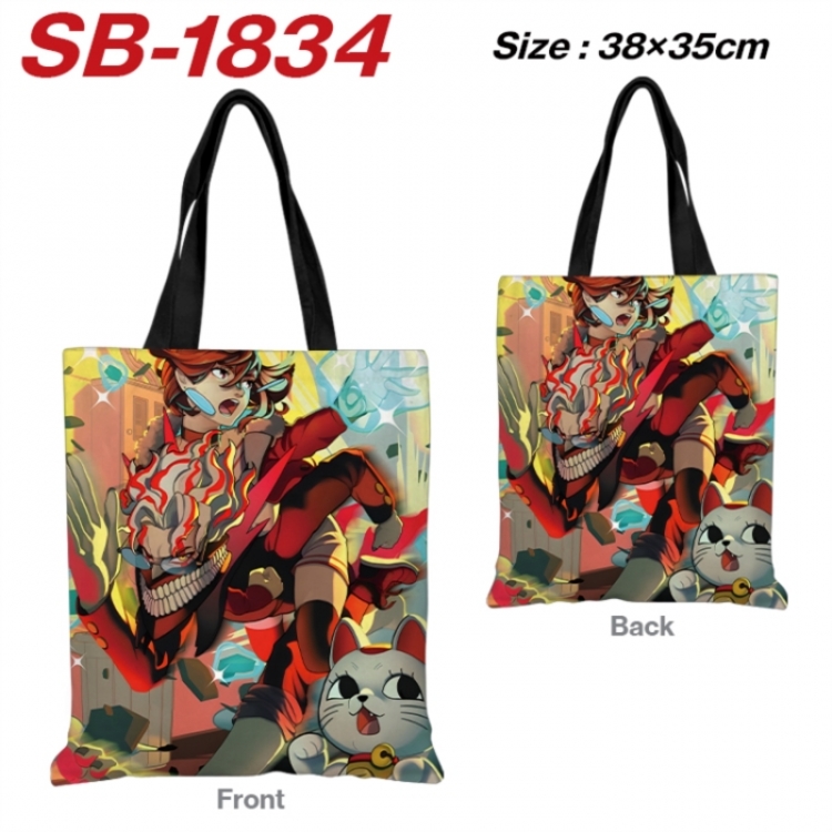 Dandadan Anime Canvas Handheld Shoulder Bag Handbag Shopping Bag 38X35CM SB-1834