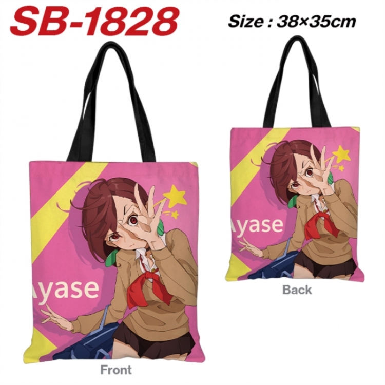 Dandadan Anime Canvas Handheld Shoulder Bag Handbag Shopping Bag 38X35CM SB-1828