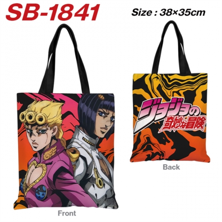 JoJos Bizarre Adventure Anime Canvas Handheld Shoulder Bag Handbag Shopping Bag 38X35CM SB-1841