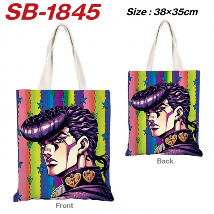 JoJos Bizarre Adventure Anime Canvas Handheld Shoulder Bag Handbag Shopping Bag 38X35CM  SB-1845