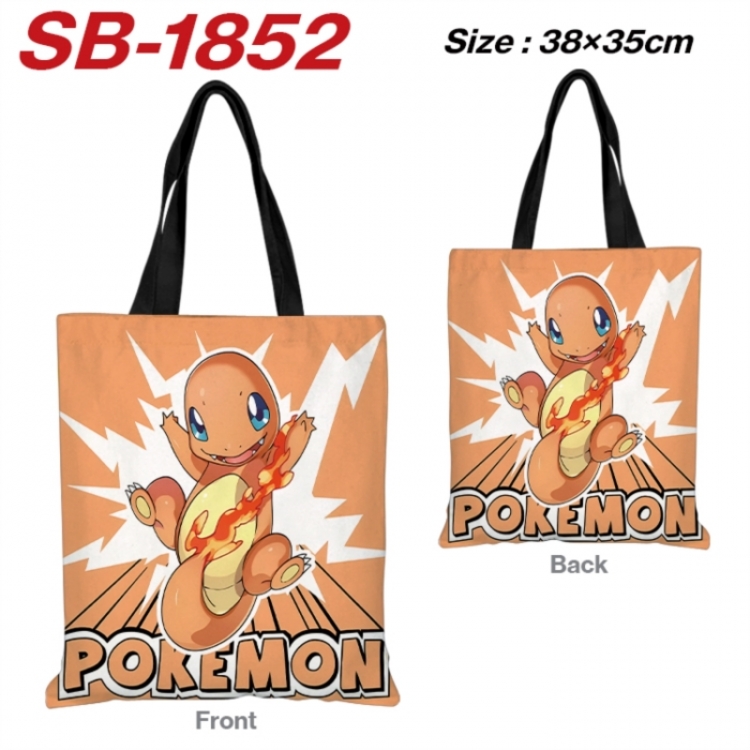 Pokemon Anime Canvas Handheld Shoulder Bag Handbag Shopping Bag 38X35CM SB-1852