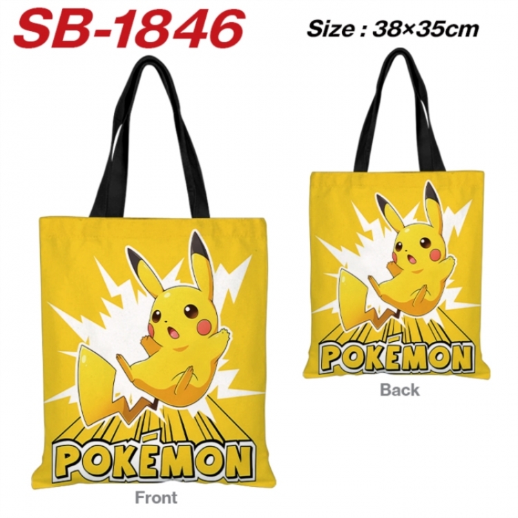 Pokemon Anime Canvas Handheld Shoulder Bag Handbag Shopping Bag 38X35CM SB-1846