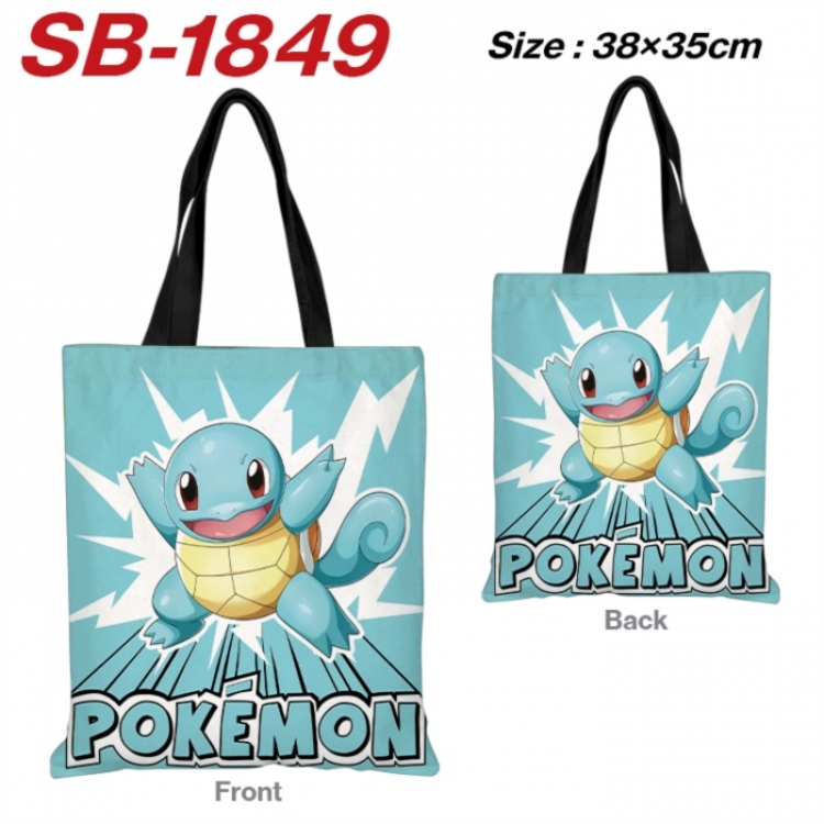 Pokemon Anime Canvas Handheld Shoulder Bag Handbag Shopping Bag 38X35CM SB-1849
