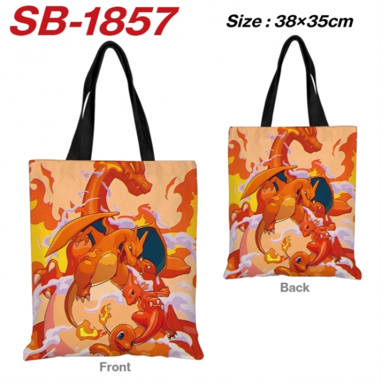Pokemon Anime Canvas Handheld Shoulder Bag Handbag Shopping Bag 38X35CM SB-1857