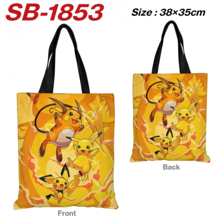 Pokemon Anime Canvas Handheld Shoulder Bag Handbag Shopping Bag 38X35CM SB-1853
