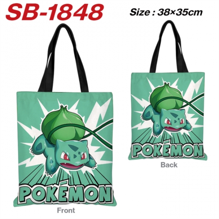 Pokemon Anime Canvas Handheld Shoulder Bag Handbag Shopping Bag 38X35CM SB-1848
