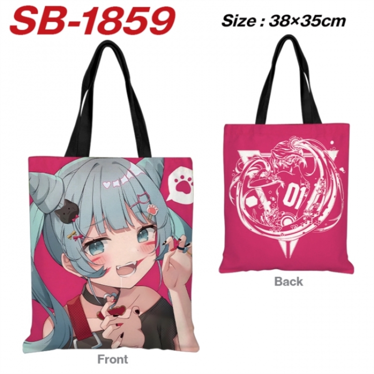Hatsune Miku Anime Canvas Handheld Shoulder Bag Handbag Shopping Bag 38X35CM SB-1859