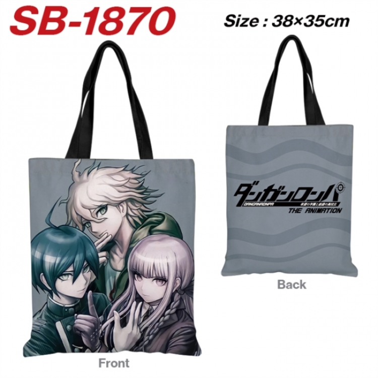 Dangan-Ronpa Anime Canvas Handheld Shoulder Bag Handbag Shopping Bag 38X35CM SB-1870
