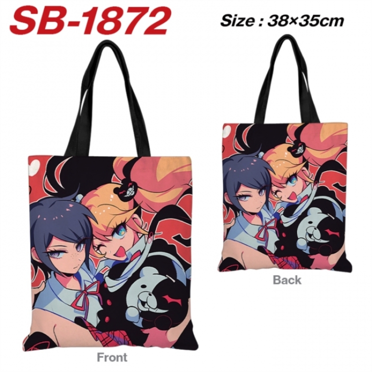 Dangan-Ronpa Anime Canvas Handheld Shoulder Bag Handbag Shopping Bag 38X35CM SB-1872