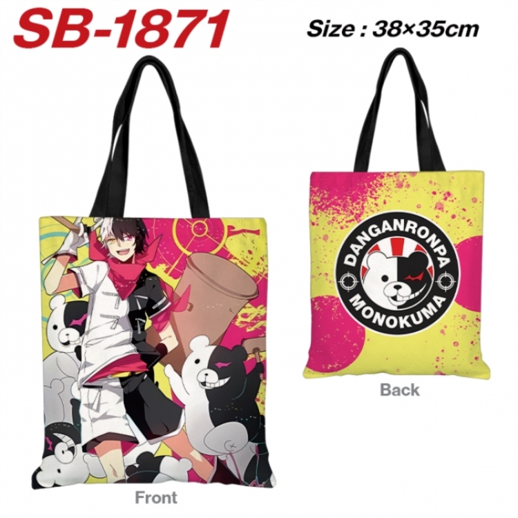 Dangan-Ronpa Anime Canvas Handheld Shoulder Bag Handbag Shopping Bag 38X35CM SB-1871