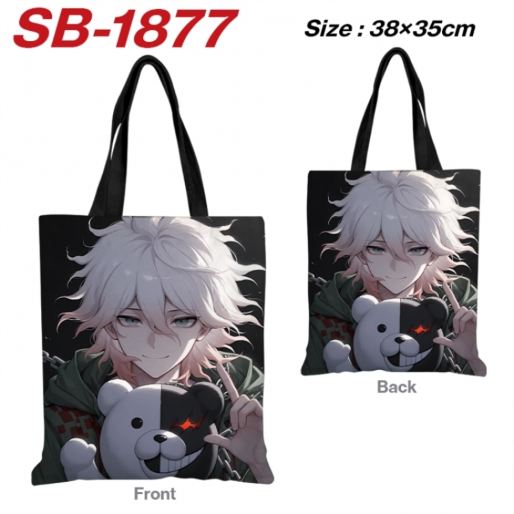 Dangan-Ronpa Anime Canvas Handheld Shoulder Bag Handbag Shopping Bag 38X35CM SB-1877