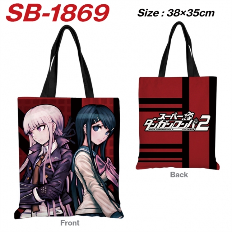 Dangan-Ronpa Anime Canvas Handheld Shoulder Bag Handbag Shopping Bag 38X35CM SB-1869