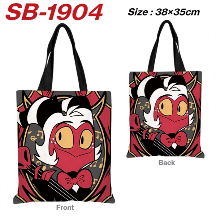 Hazbin Hotel Anime Canvas Handheld Shoulder Bag Handbag Shopping Bag 38X35CM SB-1904