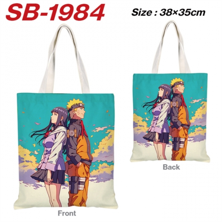Naruto Anime Canvas Handheld Shoulder Bag Handbag Shopping Bag 38X35CM