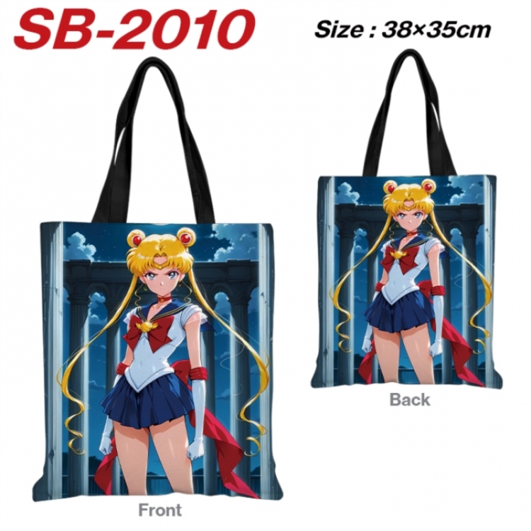 sailormoon Anime Canvas Handheld Shoulder Bag Handbag Shopping Bag 38X35CM