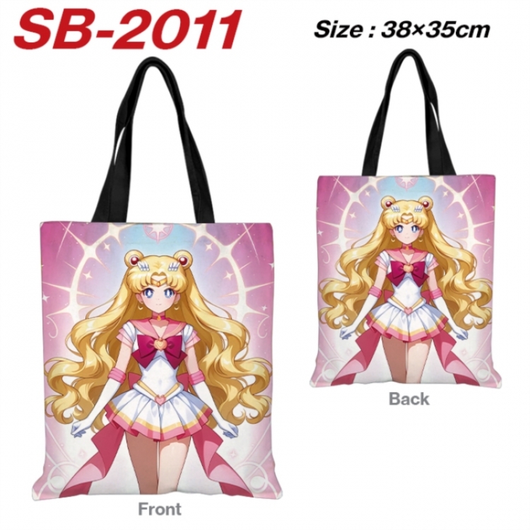 sailormoon Anime Canvas Handheld Shoulder Bag Handbag Shopping Bag 38X35CM