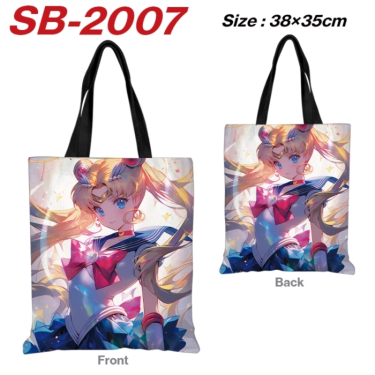 sailormoon Anime Canvas Handheld Shoulder Bag Handbag Shopping Bag 38X35CM