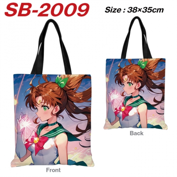 sailormoon Anime Canvas Handheld Shoulder Bag Handbag Shopping Bag 38X35CM