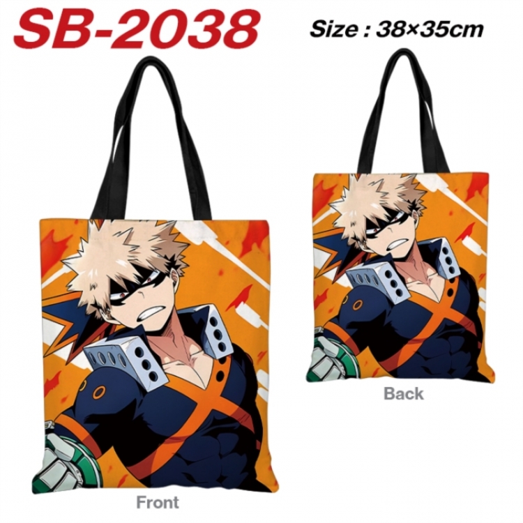 My Hero Academia Anime Canvas Handheld Shoulder Bag Handbag Shopping Bag 38X35CM