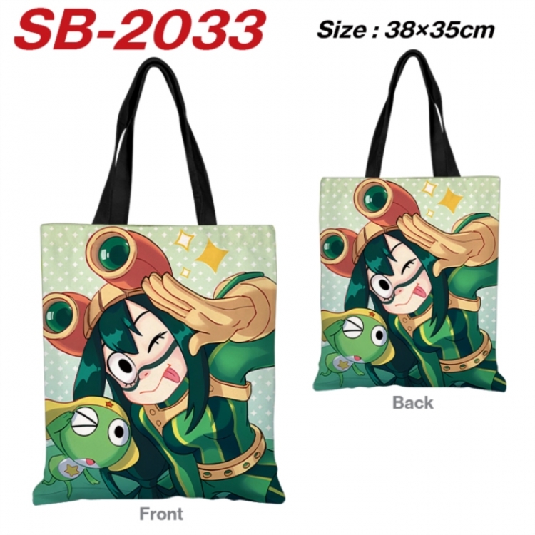My Hero Academia Anime Canvas Handheld Shoulder Bag Handbag Shopping Bag 38X35CM