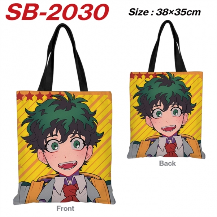 My Hero Academia Anime Canvas Handheld Shoulder Bag Handbag Shopping Bag 38X35CM