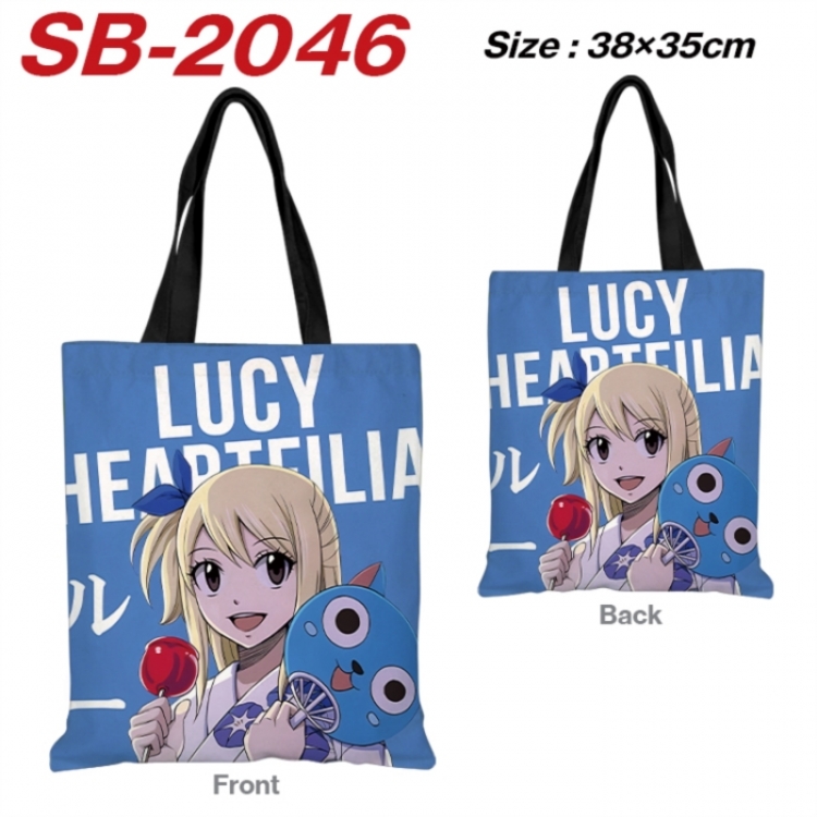 Fairy tail Anime Canvas Handheld Shoulder Bag Handbag Shopping Bag 38X35CM