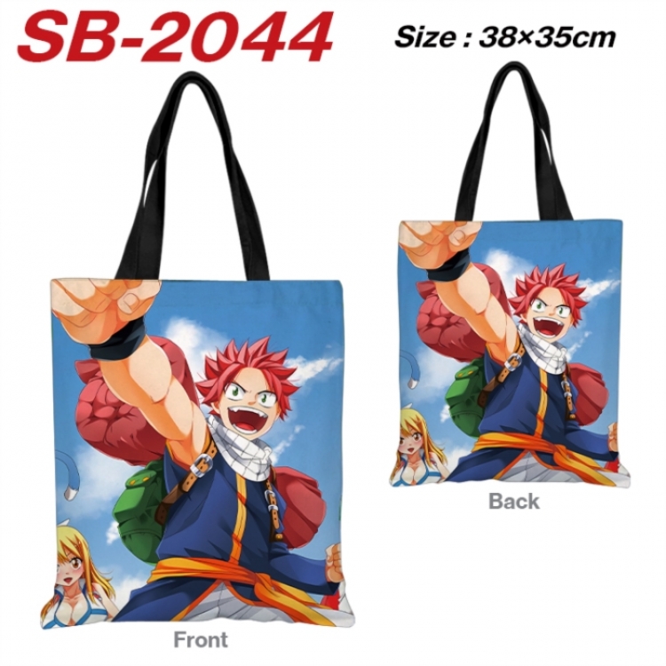 Fairy tail Anime Canvas Handheld Shoulder Bag Handbag Shopping Bag 38X35CM
