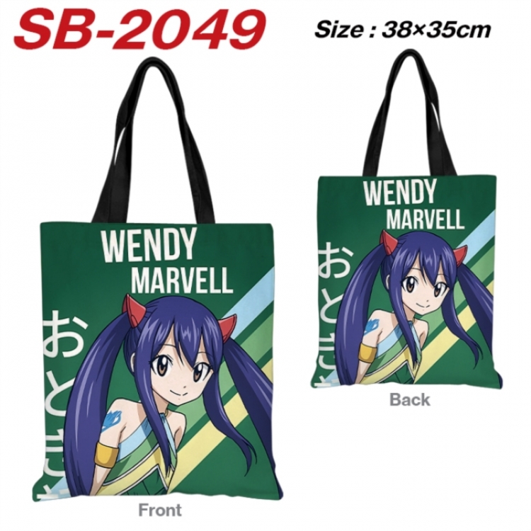 Fairy tail Anime Canvas Handheld Shoulder Bag Handbag Shopping Bag 38X35CM