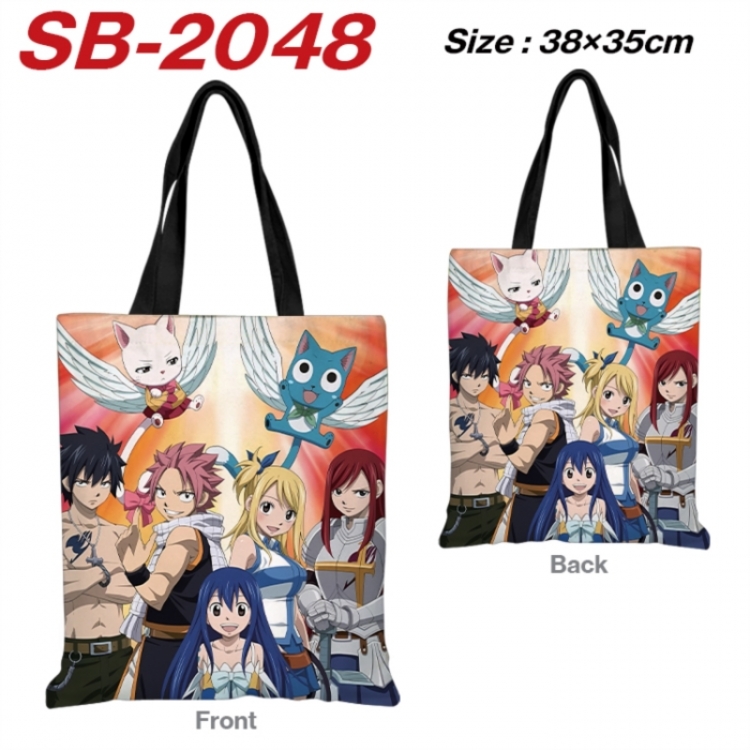 Fairy tail Anime Canvas Handheld Shoulder Bag Handbag Shopping Bag 38X35CM