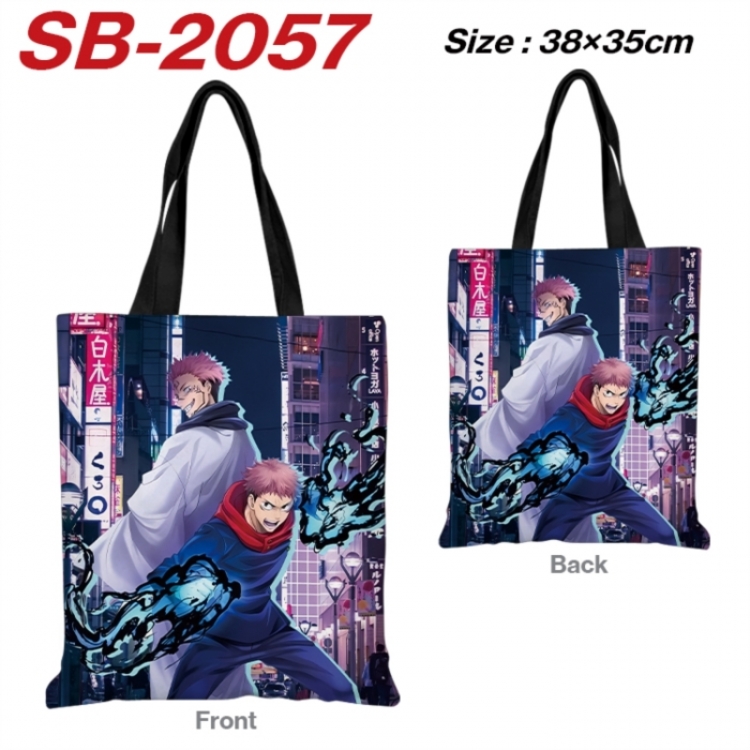 Jujutsu Kaisen Anime Canvas Handheld Shoulder Bag Handbag Shopping Bag 38X35CM